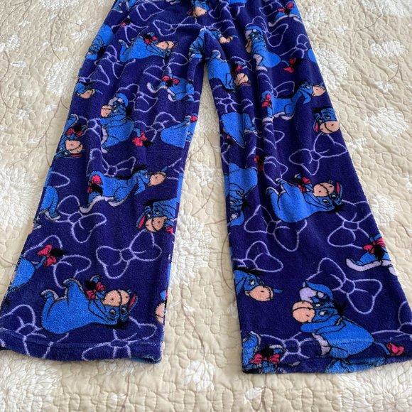 Woman's DISNEY Eeyore Purple&Blue Plush PJs Size M(8-10) - Picture 5 of 6